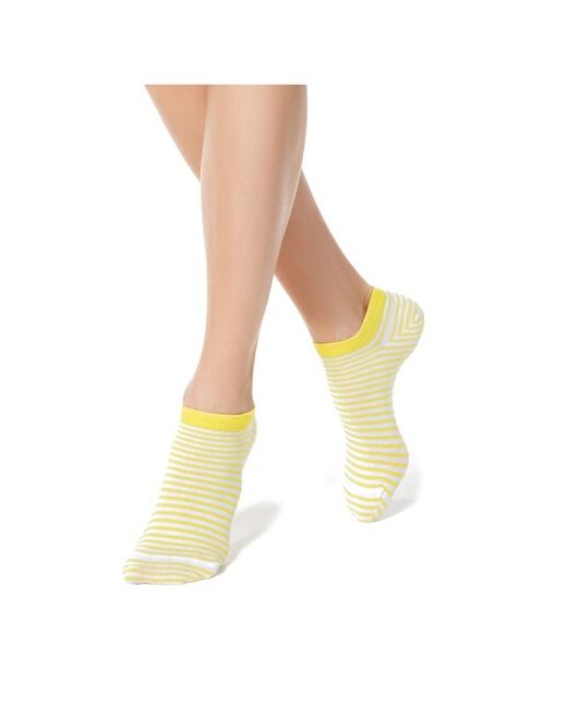 CONTE Elegant носки укороченные фантазийные размер желтый