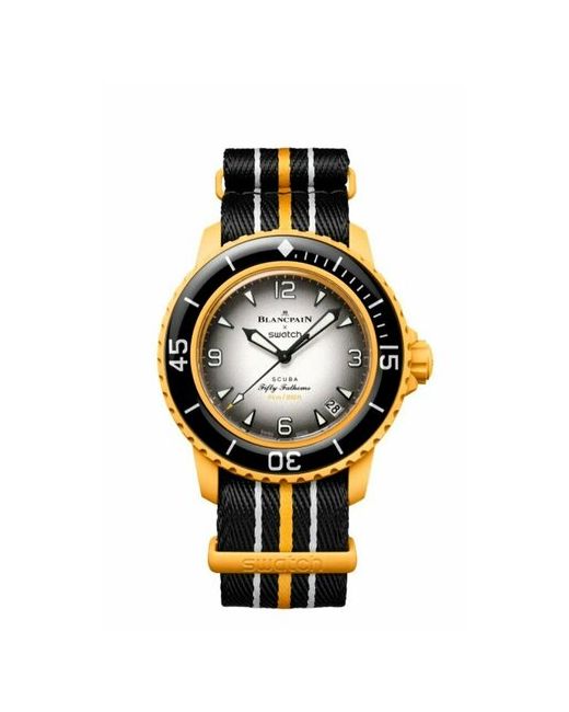 Blankpain x Swatch Наручные часы Часы Pacific Ocean SO35P100 оригинал