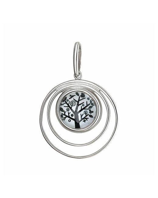 Эстет Подвеска Дерево с ювелирным стеклом из серебра 01П252697-1