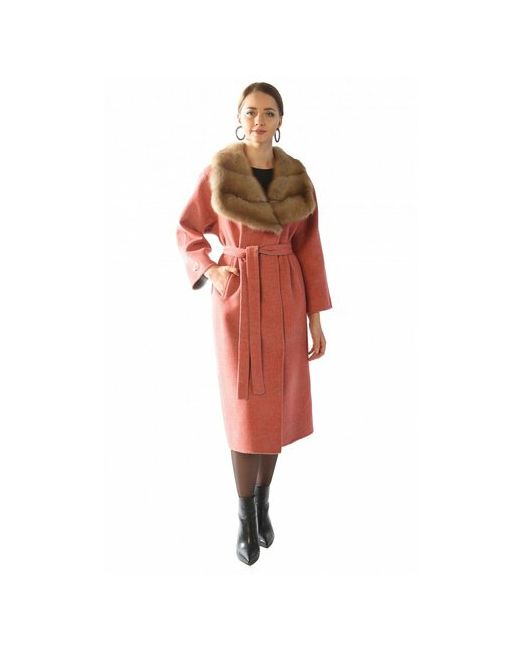 Ferrucci Пальто-халат демисезонное силуэт полуприлегающий удлиненное размер 36
