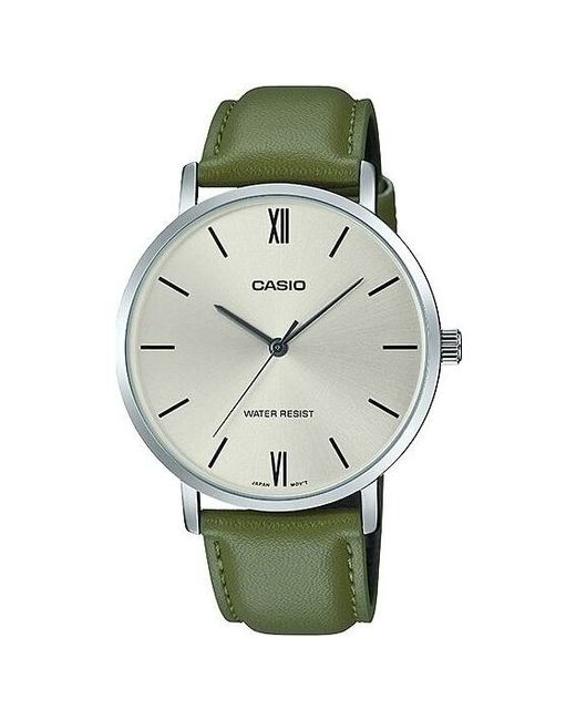 Casio Наручные часы Collection MTP-VT01L-3B хаки серебряный