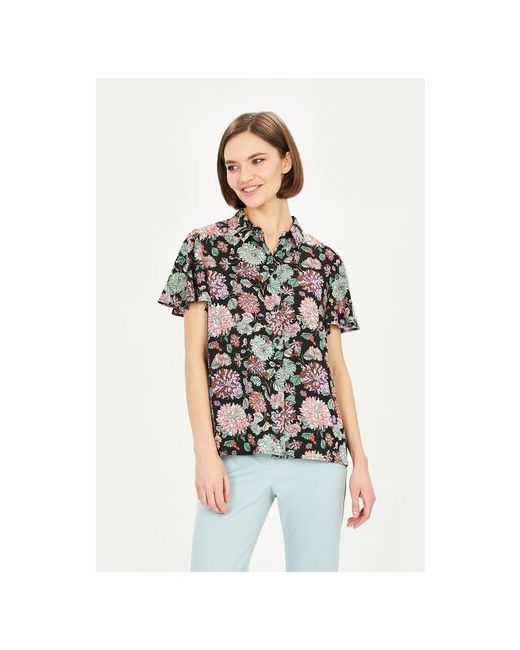 Baon Рубашка короткий рукав флористический принт размер 44