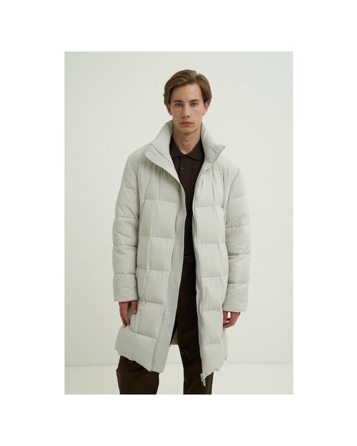 Finn Flare Пальто демисезонное силуэт прямой капюшон стеганое размер