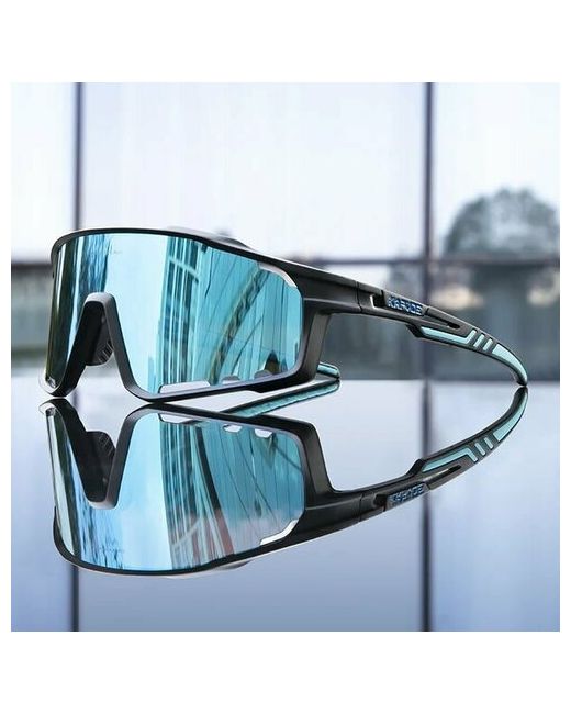 Kapvoe Солнцезащитные очки спортивные сменные линзы с защитой от УФ черный