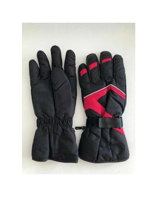 Cast-tex Gloves Зимние теплые перчатки Cast-Tex дутики на флисовой подкладке черный с красным Размер 8.5 9 9.5 10
