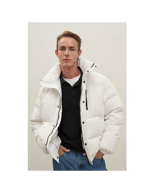 Finn Flare куртка демисезонная силуэт свободный стеганая карманы водонепроницаемая съемный капюшон размер