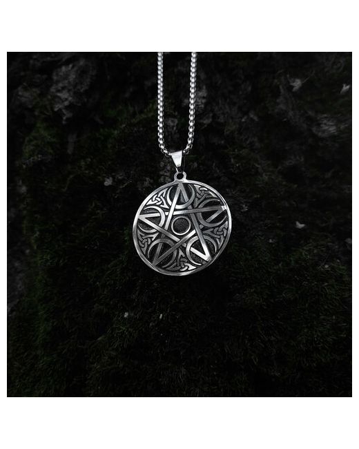 occultist.shop Лунная пентаграмма стальной кулон на цепочке