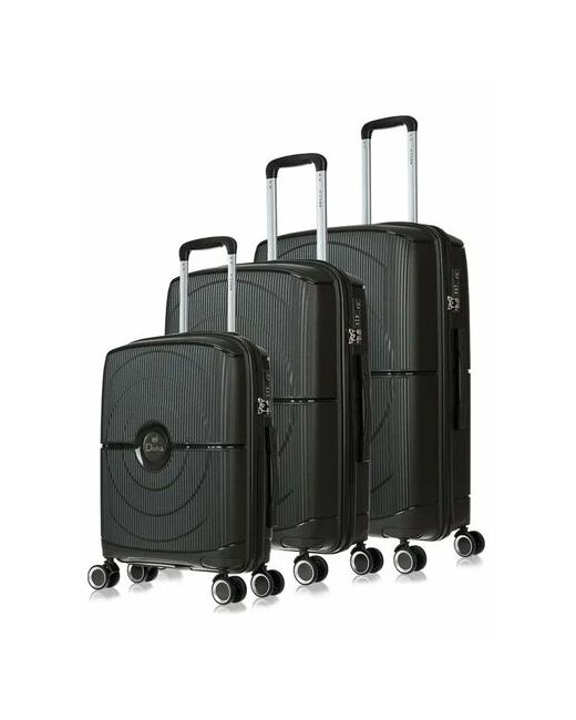 L'Case Комплект чемоданов Doha 3 шт. водонепроницаемый 112.5 л размер