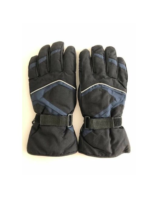 Cast-tex Gloves Зимние теплые перчатки Cast-Tex дутики на флисовой подкладке черный с синим Размер 8.5 9 9.5 10