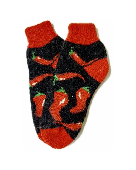 комоD носки 1 пара укороченные вязаные размер красный зеленый