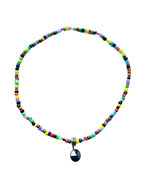 My Lollipop Ожерелье из цветного бисера с подвеской Swarovski rivoli бусы бижутерия яркого