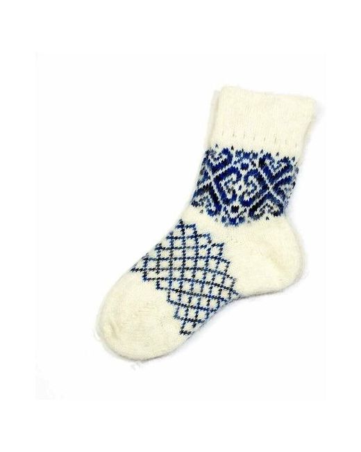 Русская шерсть носки размер синий