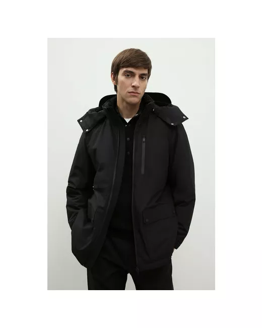 Finn Flare куртка демисезонная силуэт прямой карманы водонепроницаемая капюшон размер