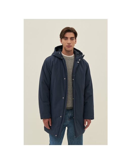 Finn Flare Пальто демисезонное силуэт прямой капюшон карманы размер