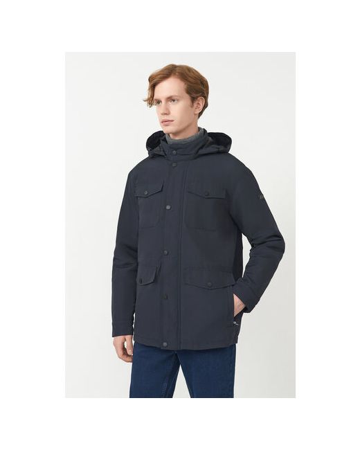 Baon куртка демисезон/зима силуэт прямой капюшон карманы утепленная размер черный