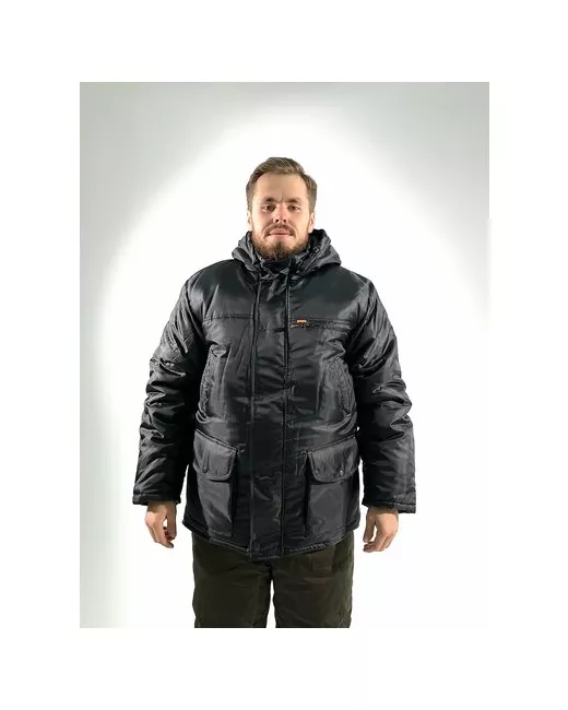 Idcompany куртка зимняя силуэт свободный капюшон съемный манжеты утепленная ветрозащитная внутренний карман карманы размер 54
