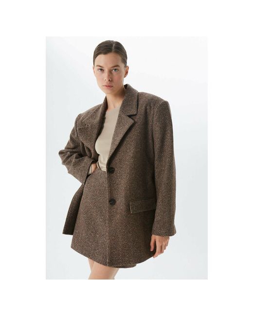 Mere Пальто-пиджак оверсайз удлиненное размер OneSize горчичный
