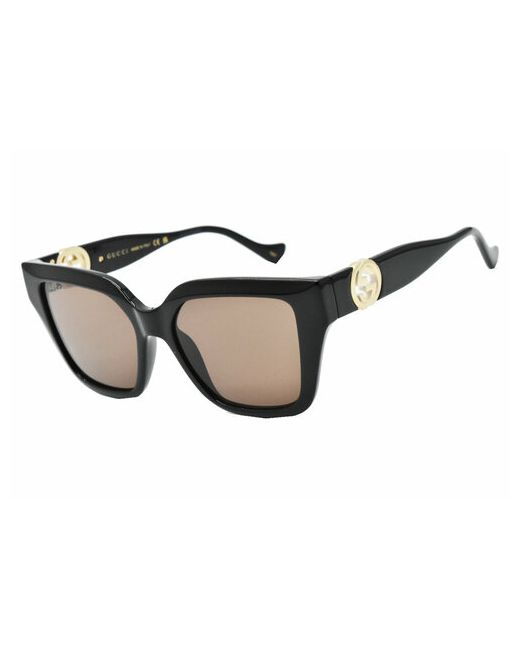 Gucci Солнцезащитные очки кошачий глаз оправа с защитой от УФ для черный