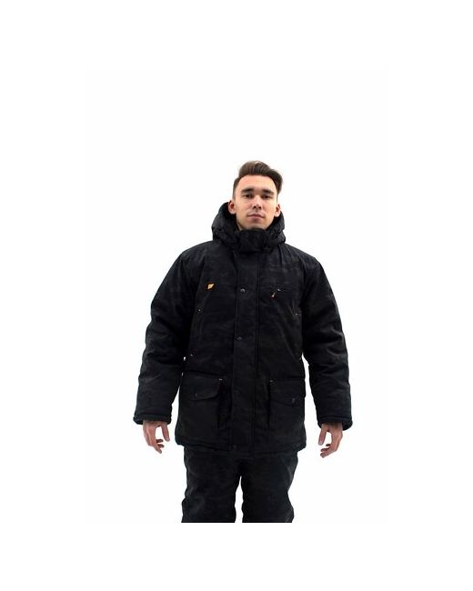 Idcompany куртка зимняя силуэт свободный капюшон съемный манжеты утепленная ветрозащитная внутренний карман карманы размер 50