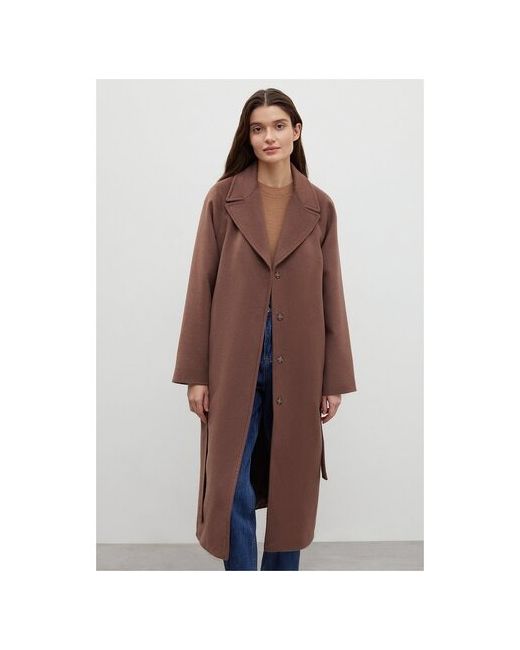 Finn Flare Пальто демисезонное шерсть силуэт полуприлегающий удлиненное размер