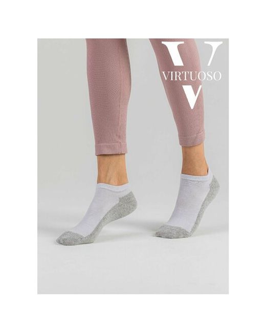 Virtuoso носки укороченные износостойкие на Новый год бесшовные 5 пар размер 27 белый
