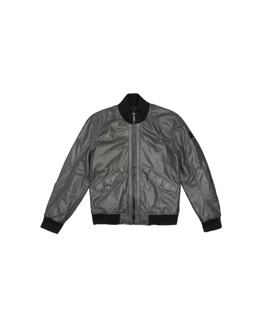 Strellson Кожаная куртка демисезонная манжеты без капюшона карманы подкладка размер 48