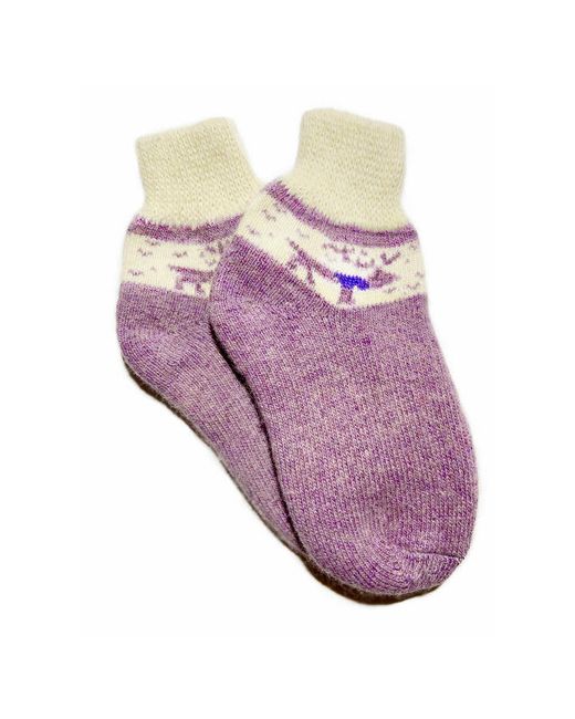 комоD носки средние вязаные размер фиолетовый