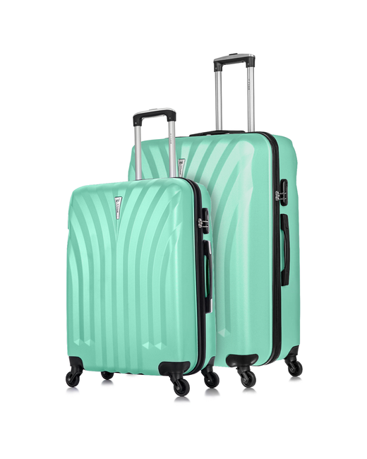L'Case Комплект чемоданов 2 шт. 133 л размер зеленый