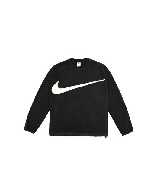 Nike Свитшот силуэт свободный утепленный размер черный