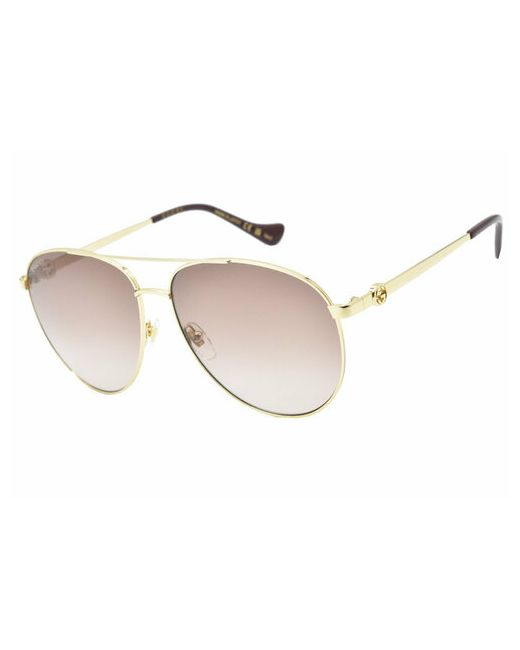 Gucci Солнцезащитные очки авиаторы оправа градиентные с защитой от УФ для золотой