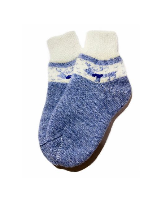 комоD носки средние вязаные размер голубой