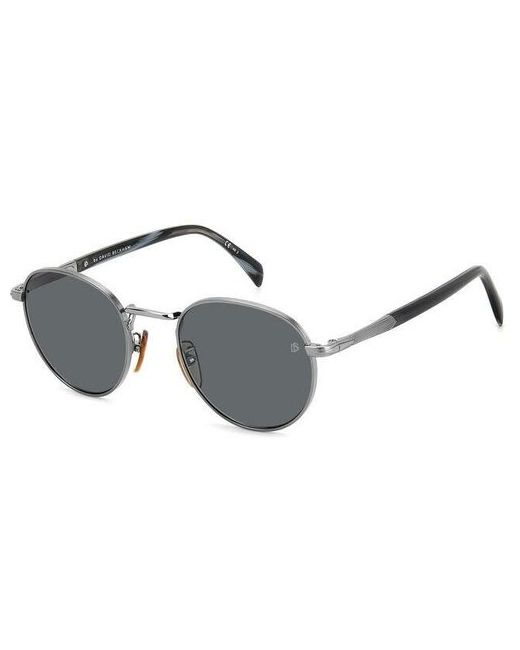 David Beckham Eyewear Солнцезащитные очки круглые оправа для серый