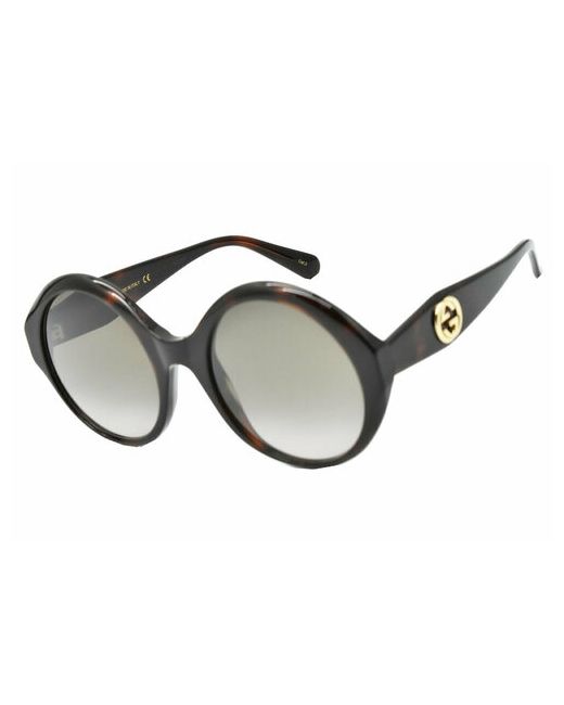 Gucci Солнцезащитные очки круглые оправа градиентные для черепаховый