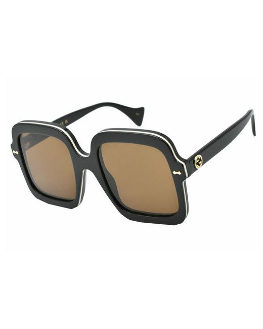 Gucci Солнцезащитные очки квадратные оправа с защитой от УФ для черный