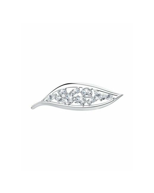 The Jeweller Брошь 894040118 серебро 925 проба родирование фианит