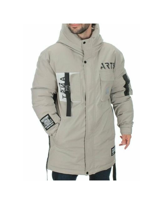 Не определен куртка зимняя силуэт прямой капюшон манжеты грязеотталкивающая внутренний карман ветрозащитная карманы водонепроницаемая размер 50