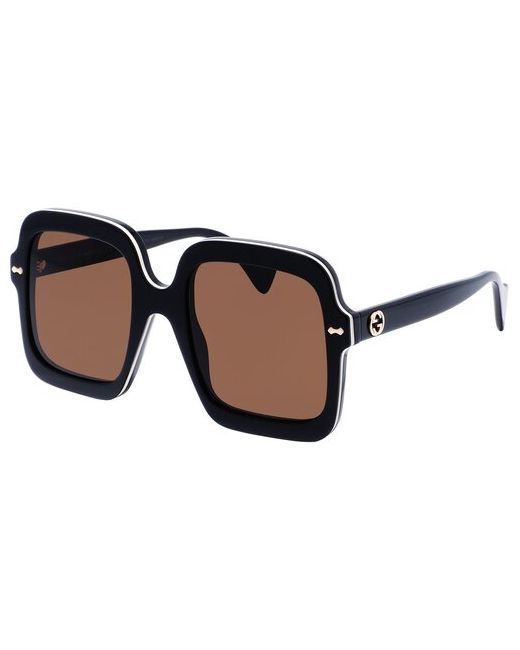 Gucci Солнцезащитные очки квадратные оправа для черный