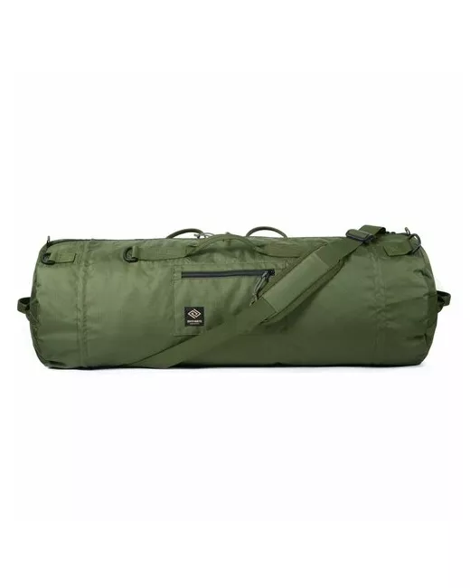 Rhombys Сумка-баул сумка-рюкзак 65 л 80х30х30 см плечевой ремень водонепроницаемая с увеличением объема зеленый