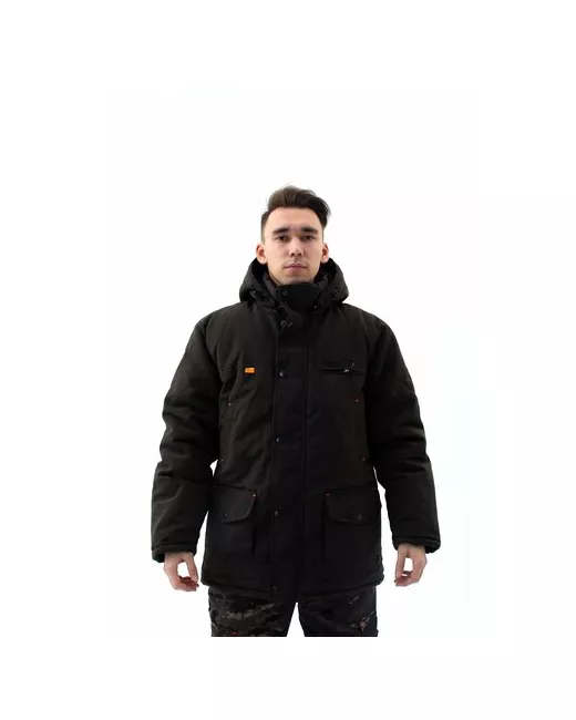 Idcompany куртка зимняя силуэт свободный капюшон съемный манжеты утепленная ветрозащитная внутренний карман карманы размер 48
