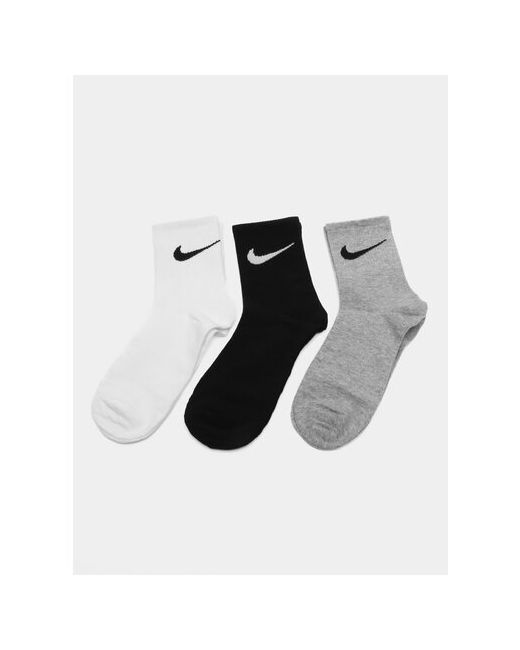 Nike Носки унисекс 3 пары размер 42/46 EU белый