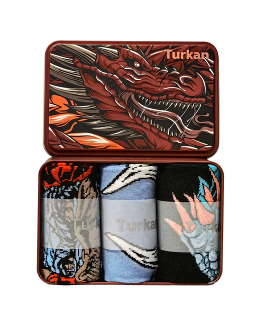 Turkan носки 3 пары классические подарочная упаковка на Новый год 23 февраля размер голубой