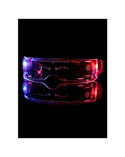 Mr. Sun Светодиодные очки Киберпанк для вечеринки и селфи с подсветкой карнавальные неоновые косплея