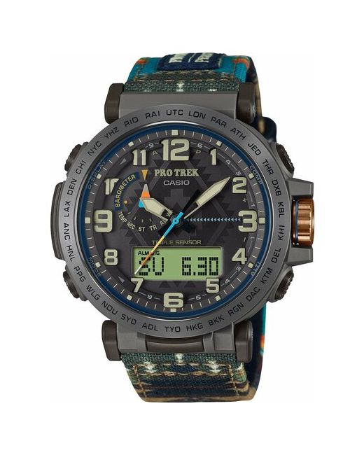 Casio Наручные часы PRG-601PE-5DR барометр термометр альтиметр черный мультиколор