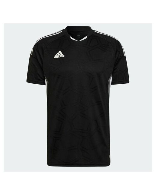 Adidas Футбольная футболка силуэт прилегающий влагоотводящий материал дополнительная вентиляция размер