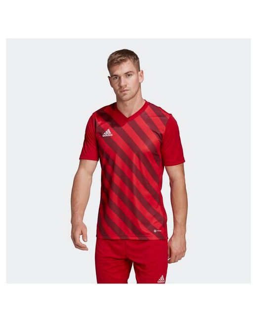 Adidas Футбольная футболка Entrada 22 силуэт полуприлегающий влагоотводящий материал размер xl