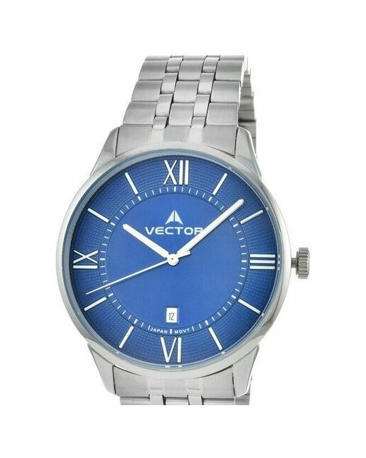 Vector Наручные часы Часы VC8-114415 синий серебряный