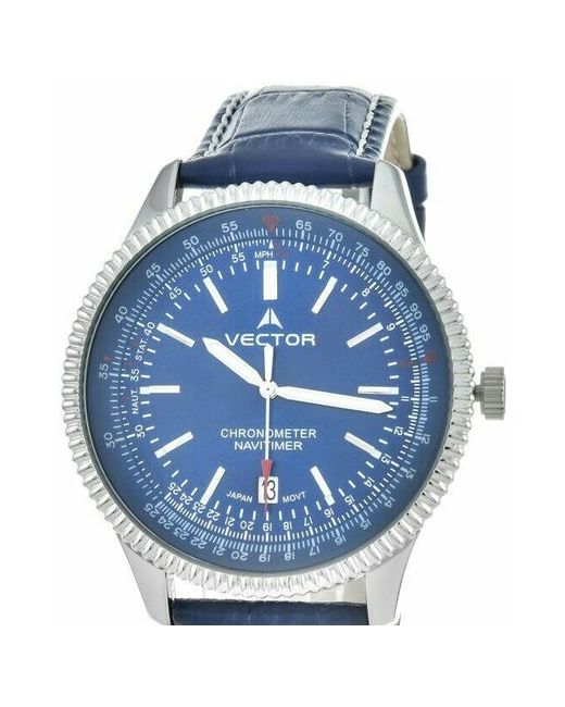 Vector Наручные часы Часы VC8-1155133 синий серебряный