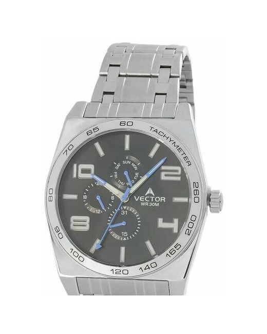 Vector Наручные часы Часы VH8-023413 черный серебряный