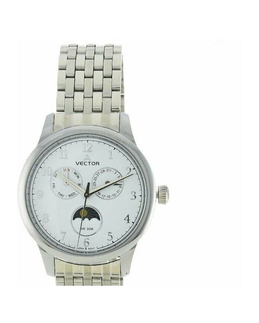 Vector Наручные часы Часы VH9-002412 белый серебряный