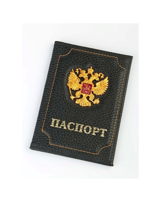 Россия Обложка для паспорта черный